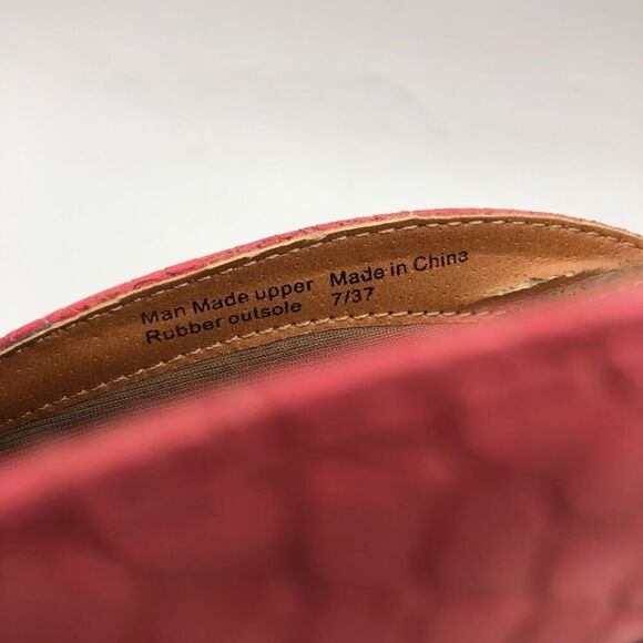 Mark Jenkins Women's Pink Slip on Mules Tasseled 7/37 Pointed Toe Flats Comfort - Picture 10 of 13